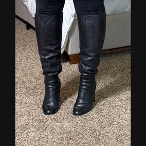 Kenneth Cole Black Heeled Boots